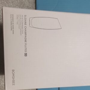 Sloane Champagne Flutes - White